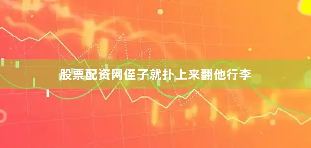 股票配资网侄子就扑上来翻他行李